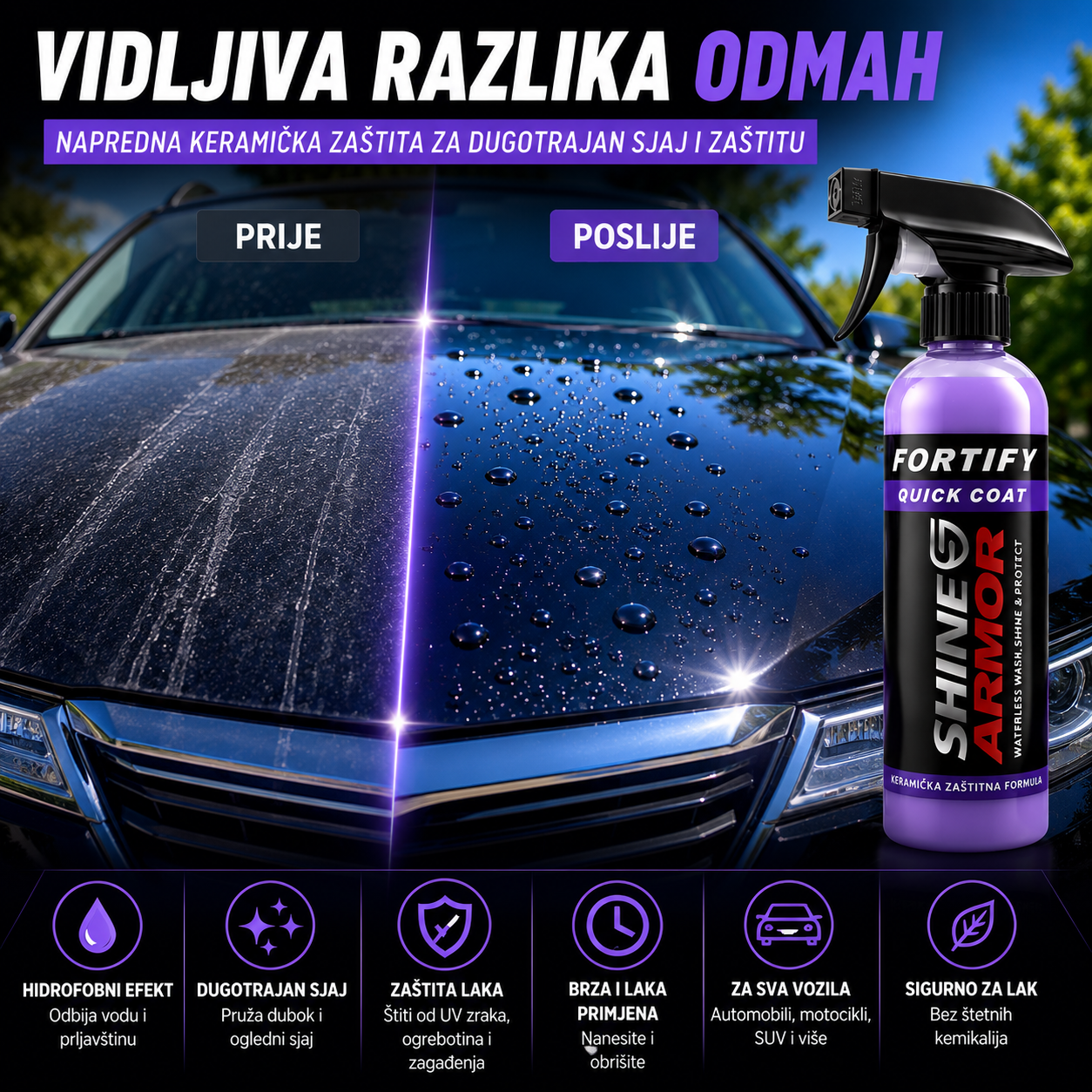 CeramiShield™ Quick Coat 3u1 Keramička Zaštita Vozila